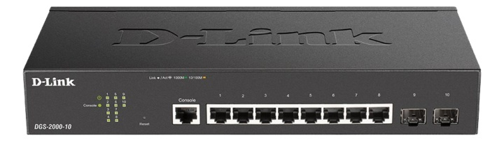 D-Link 8-port Gbit PoE Managed Switch incl. 2 x SFP i gruppen DATORER & KRINGUTRUSTNING / Nätverk / Switchar / 10/100/1000Mbps hos TP E-commerce Nordic AB (A17080)