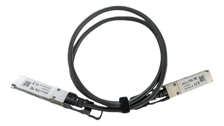 Mikrotik SFP+ direct attach cable 40G 1m 0C +70C i gruppen DATORER & KRINGUTRUSTNING / Datorkablar / Interna / Strömkablar & Adaptrar hos TP E-commerce Nordic AB (A17088)