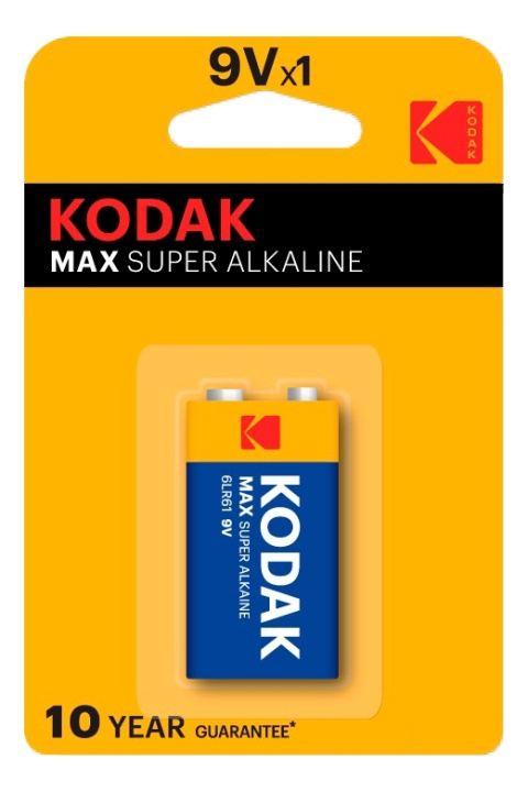 Kodak MAX alkaline 9V battery (1 pack) i gruppen HEMELEKTRONIK / Batterier & Laddare / Batterier / 9V hos TP E-commerce Nordic AB (A17155)