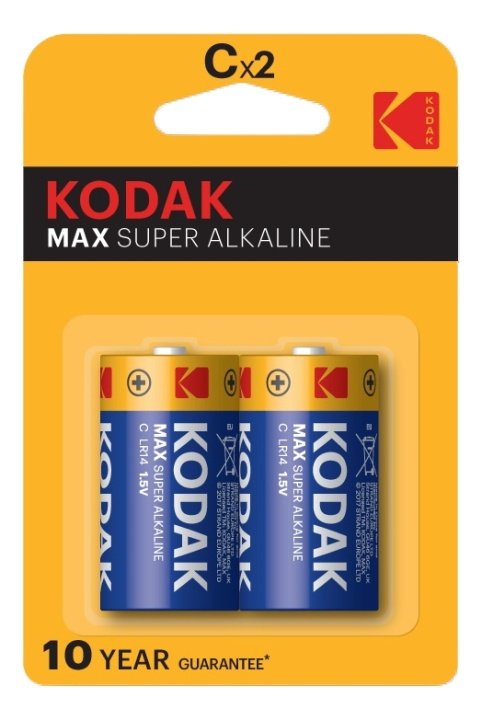 Kodak MAX alkaline C battery (2 pack) i gruppen HEMELEKTRONIK / Batterier & Laddare / Batterier / Övriga hos TP E-commerce Nordic AB (A17157)