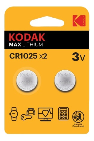 Kodak Max lithium CR1025 battery (2 pack) i gruppen HEMELEKTRONIK / Batterier & Laddare / Batterier / Knappcell hos TP E-commerce Nordic AB (A17161)