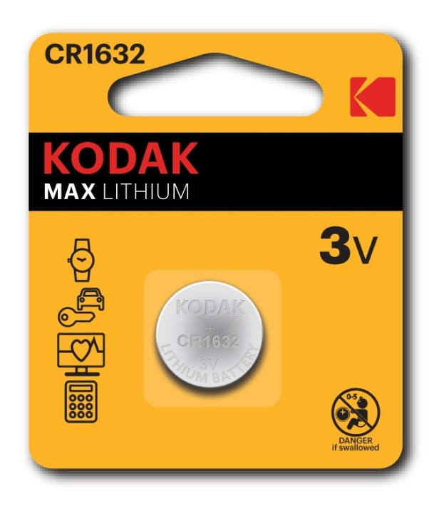 Kodak Max lithium CR1632 battery (2 pack) i gruppen HEMELEKTRONIK / Batterier & Laddare / Batterier / Knappcell hos TP E-commerce Nordic AB (A17165)