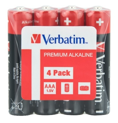 Verbatim ALKALINE BATTERY AAA 4 PACK SHRINK i gruppen HEMELEKTRONIK / Batterier & Laddare / Batterier / AAA hos TP E-commerce Nordic AB (A17176)