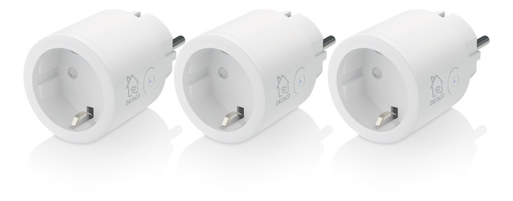 DELTACO SMART HOME strömbrytare, WiFi, 1xCEE 7/3, 10A, timer, 3-pack i gruppen HEM, HUSHÅLL & TRÄDGÅRD / Smarta hem / Smart plugs hos TP E-commerce Nordic AB (A17193)