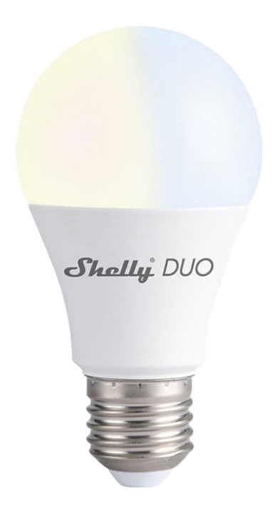 Shelly Lampa, LED, WiFi, E27, dimbar, färgtemperatur, Shelly DUO i gruppen HEM, HUSHÅLL & TRÄDGÅRD / Smarta hem / Smart belysning hos TP E-commerce Nordic AB (A17205)