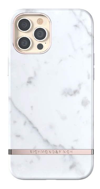 Richmond & Finch White Marble iPhone 12 Pro Max i gruppen SMARTPHONE & SURFPLATTOR / Mobilskydd / Apple / iPhone 12 Pro Max / Skal hos TP E-commerce Nordic AB (A17246)