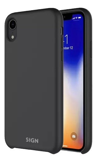 SiGN Liquid Silicone Case for iPhone 12 mini, black i gruppen SMARTPHONE & SURFPLATTOR / Mobilskydd / Apple / iPhone 12 Mini / Skal hos TP E-commerce Nordic AB (A17248)