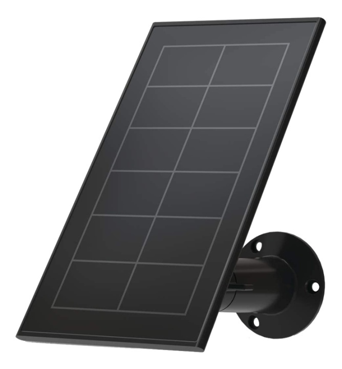 ARLO ESSENTIAL SOLAR PANEL BLACK i gruppen HEM, HUSHÅLL & TRÄDGÅRD / Larm & Säkerhet / Övervakningskameror / Digitalt (Nätverk) / Tillbehör hos TP E-commerce Nordic AB (A17356)