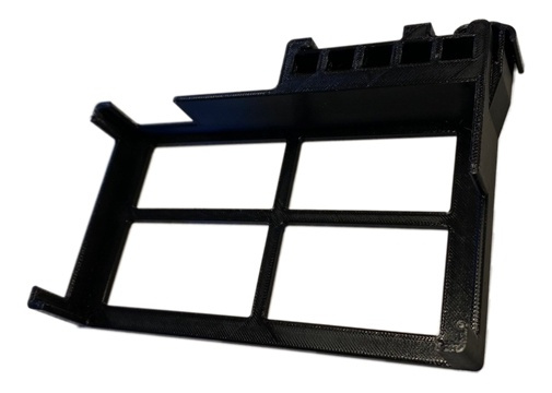 Winther ER-X-SFP router DIN mount 3D printed black plastic i gruppen DATORER & KRINGUTRUSTNING / Nätverk / Routrar hos TP E-commerce Nordic AB (A17383)