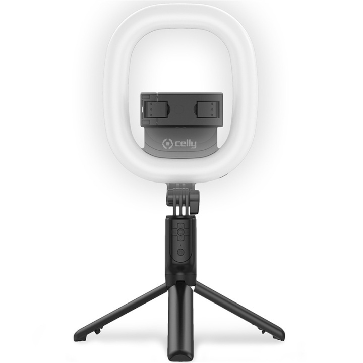 Celly CLICKRINGBT Ringlampa med Tripod/Selfiestick i gruppen SMARTPHONE & SURFPLATTOR / Övriga tillbehör / Gadgets hos TP E-commerce Nordic AB (A17631)