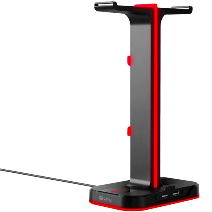 Celly Gaming headset stand RGB 2xUSB i gruppen DATORER & KRINGUTRUSTNING / Gaming / Headset hos TP E-commerce Nordic AB (A17634)