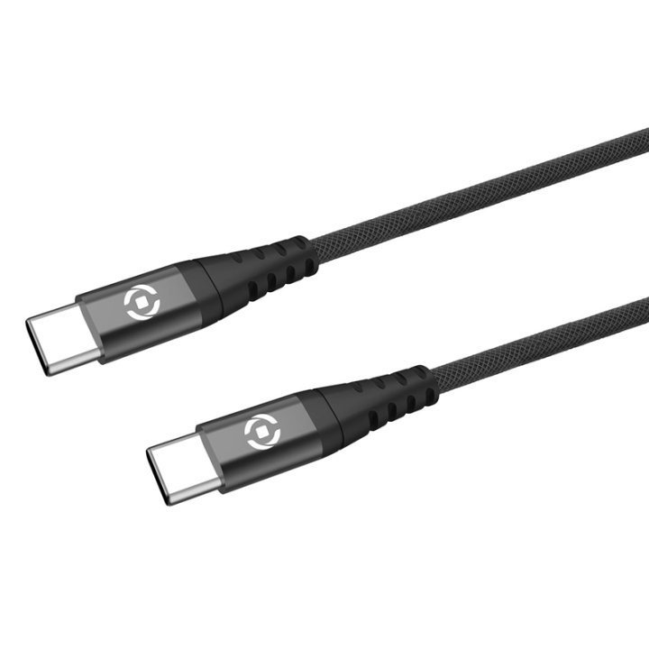 Celly USB-C - USB-C Cable Nylon USB-PD 60W 1m i gruppen DATORER & KRINGUTRUSTNING / Datorkablar / USB-kablar / USB-C hos TP E-commerce Nordic AB (A17665)