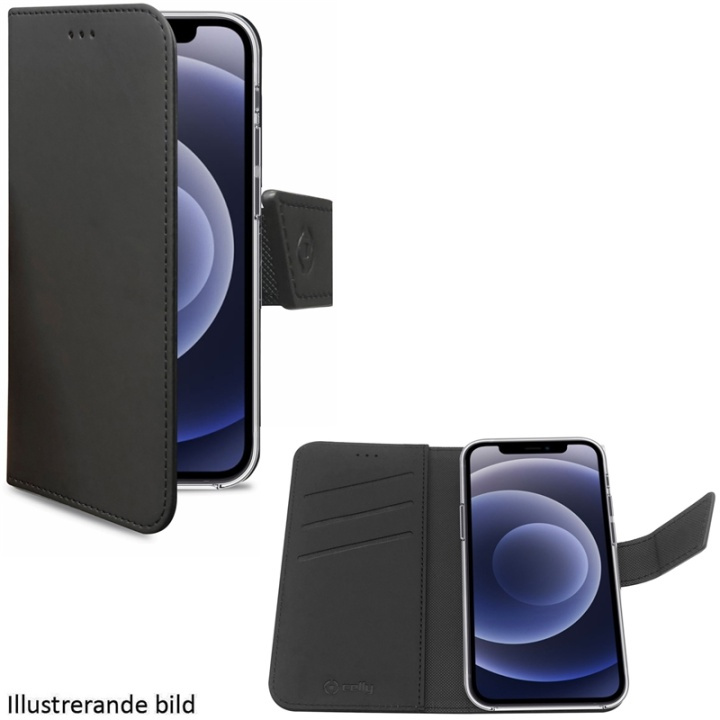 Celly Wallet Case iPhone 13 Pro Svart i gruppen SMARTPHONE & SURFPLATTOR / Mobilskydd / Apple / iPhone 13 Pro / Fodral hos TP E-commerce Nordic AB (A17676)