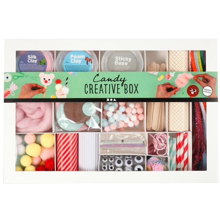 Colortime Kreativ ask, Godis, 1 set i gruppen LEKSAKER, BARN- & BABYPRODUKTER / Leksaker / Pyssel hos TP E-commerce Nordic AB (A17701)