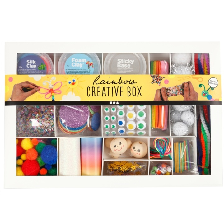 Colortime Kreativ ask, Regnbåge, 1 set | LEKSAKER, BARN- & BABYPRODUKTER - Leksaker - Pyssel | GameStuff