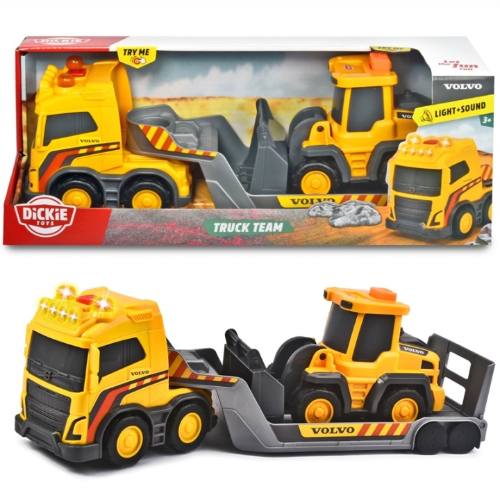 Dickie Volvo Truck Team Try Me i gruppen LEKSAKER, BARN- & BABYPRODUKTER / Leksaker / Övriga leksaker hos TP E-commerce Nordic AB (A17782)