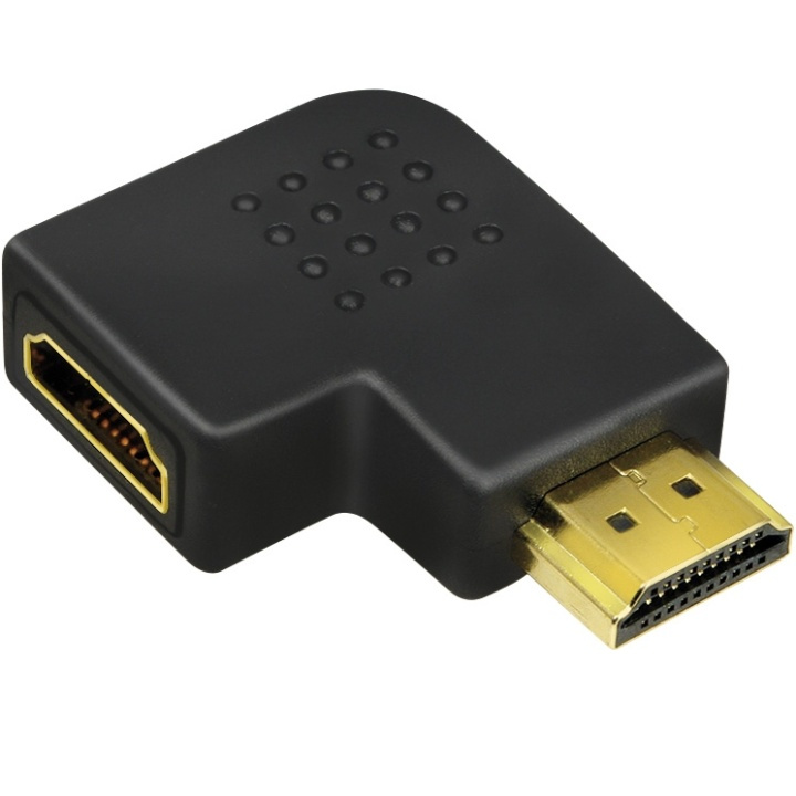 LogiLink HDMI Vinkeladapter Ha-Ho 90° 4K/30Hz i gruppen HEMELEKTRONIK / Kablar & Adaptrar / HDMI / Adaptrar hos TP E-commerce Nordic AB (A17897)