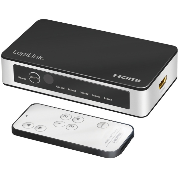 LogiLink HDMI-switch 4 in 1 ut. 4K/60Hz i gruppen DATORER & KRINGUTRUSTNING / Datorkablar / Switchar & Splittrar hos TP E-commerce Nordic AB (A17904)
