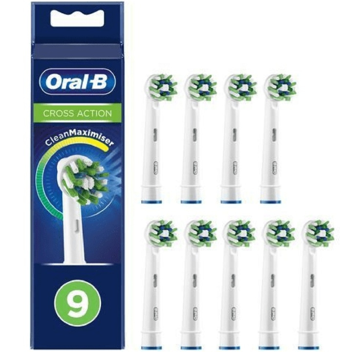 Oral B Borsthuvud Cross Action 3+3+3s i gruppen SKÖNHET & HÄLSA / Munvård / Borsthuvuden & Tillbehör hos TP E-commerce Nordic AB (A17942)