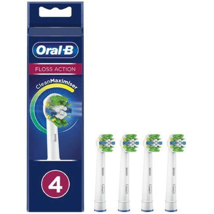 Oral B Borsthuvud Floss Action 4st i gruppen SKÖNHET & HÄLSA / Munvård / Borsthuvuden & Tillbehör hos TP E-commerce Nordic AB (A17944)