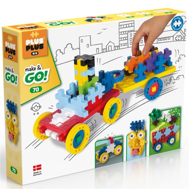 Plus-Plus BIG Make & Go! 70 i gruppen LEKSAKER, BARN- & BABYPRODUKTER / Leksaker / Byggleksaker / Byggklossar & övriga byggleksaker hos TP E-commerce Nordic AB (A17981)