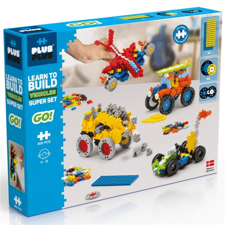 Plus-Plus Learn To Build Vehicles Super i gruppen LEKSAKER, BARN- & BABYPRODUKTER / Leksaker / Övriga leksaker hos TP E-commerce Nordic AB (A17987)