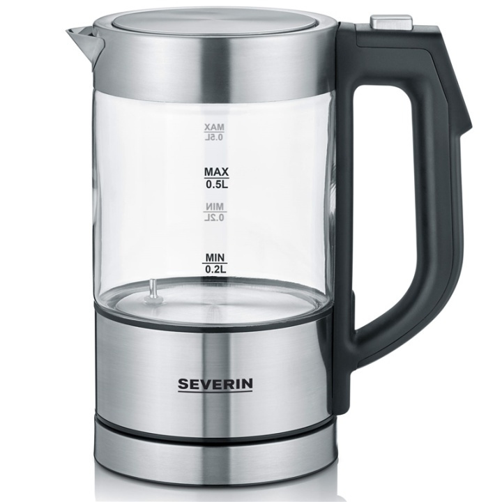 Severin Vattenkokare 0,5 l. temp. inställ glas WK3458 i gruppen HEM, HUSHÅLL & TRÄDGÅRD / Hushållsmaskiner / Vatten & Juice / Vattenkokare hos TP E-commerce Nordic AB (A18057)