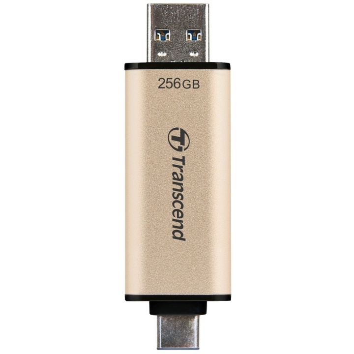 Transcend USB-minne JF930C 2-i-1 (USB3.2/USB-C) 256GB i gruppen HEMELEKTRONIK / Lagringsmedia / USB-minnen / USB 3.2 hos TP E-commerce Nordic AB (A18146)