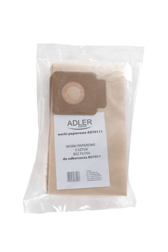 Adler Dammsugarpåsar till AD 7011, 5-Pack i gruppen HEM, HUSHÅLL & TRÄDGÅRD / Städprodukter / Dammsugare & Tillbehör / Tillbehör / Dammsugarpåsar hos TP E-commerce Nordic AB (A18191)