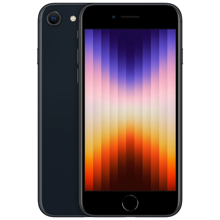 Apple iPhone SE 64GB (2022) Midnight i gruppen SMARTPHONE & SURFPLATTOR / Mobiltelefoner & smartphones hos TP E-commerce Nordic AB (A18264)