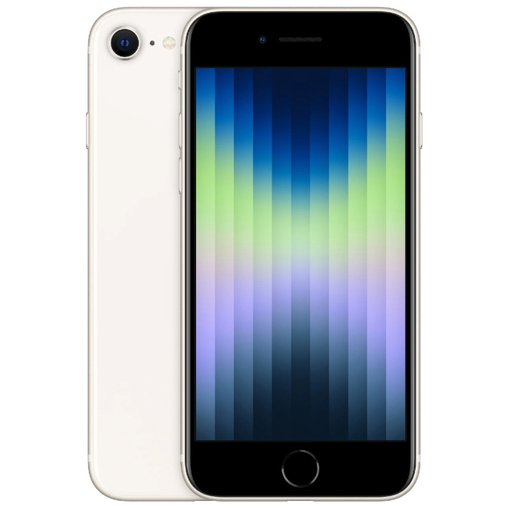 Apple iPhone SE 64GB (2022) Starlight i gruppen SMARTPHONE & SURFPLATTOR / Mobiltelefoner & smartphones hos TP E-commerce Nordic AB (A18265)