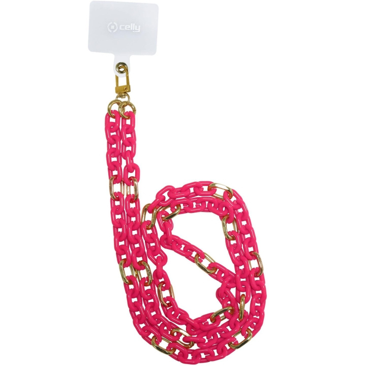 Celly Lacet Chain Halskedja Fluo Rosa i gruppen SMARTPHONE & SURFPLATTOR / Övriga tillbehör / Övrigt hos TP E-commerce Nordic AB (A18421)