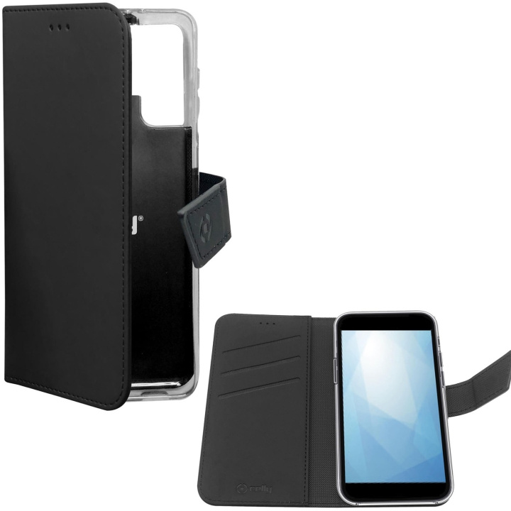 Celly Wallet Case Xiaomi 12 Pro Svart i gruppen SMARTPHONE & SURFPLATTOR / Mobilskydd / Xiaomi hos Teknikproffset Nordic AB (A18488)