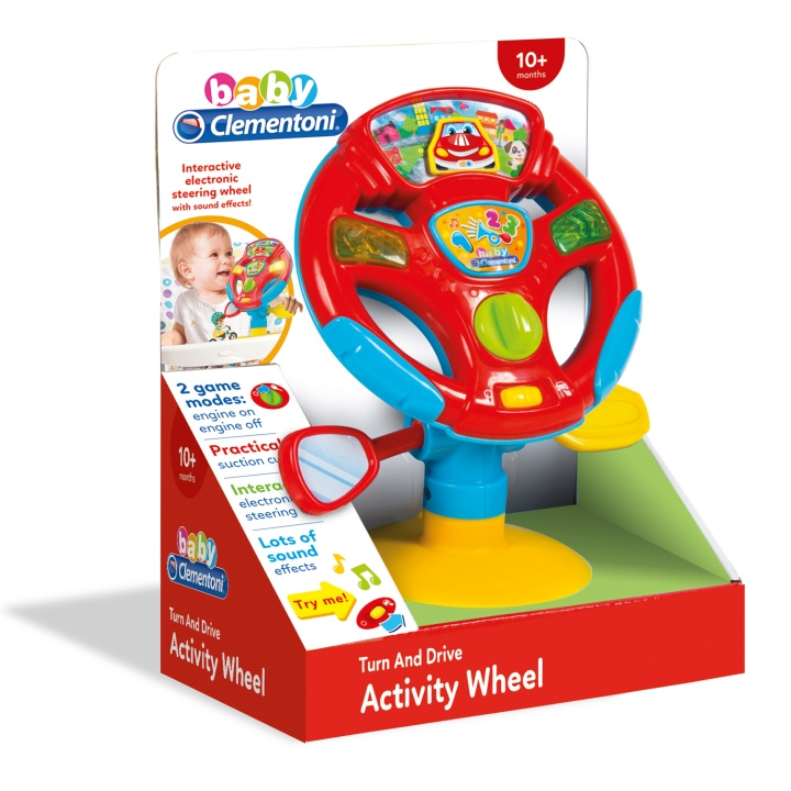 Clementoni Activity Steering Wheel i gruppen LEKSAKER, BARN- & BABYPRODUKTER / Babyleksaker / Aktivitetsleksaker hos TP E-commerce Nordic AB (A18519)