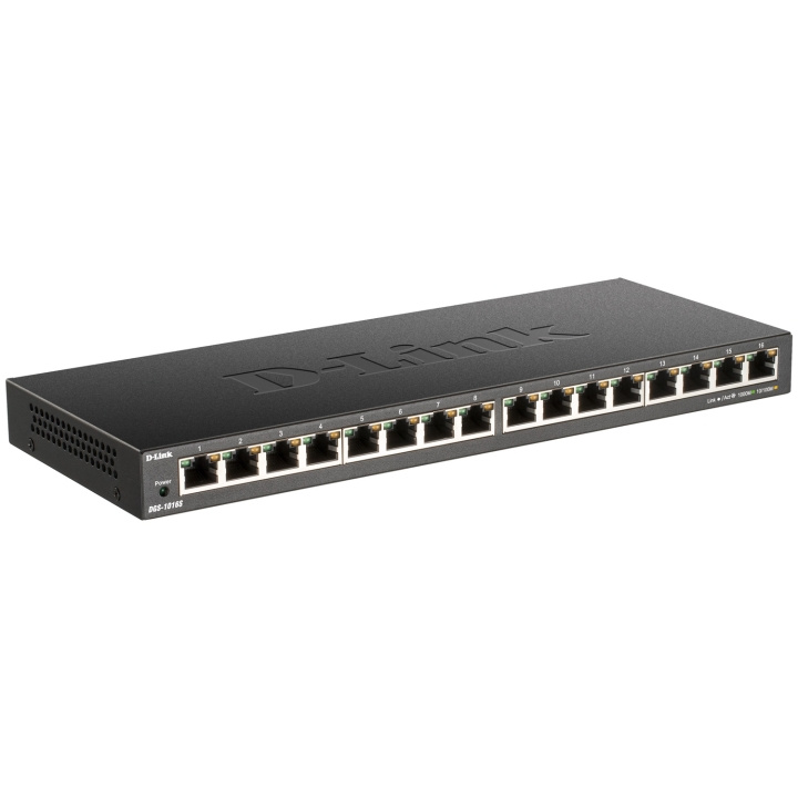 D-Link DGS-1016S 16-Port Gigabit Switch i gruppen DATORER & KRINGUTRUSTNING / Nätverk / Switchar / 10/100/1000Mbps hos TP E-commerce Nordic AB (A18622)