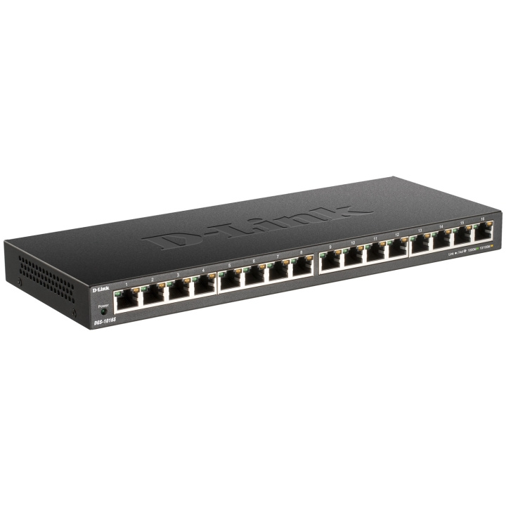 D-Link DGS-1016S 16-Port Gigabit Switch i gruppen DATORER & KRINGUTRUSTNING / Nätverk / Switchar hos TP E-commerce Nordic AB (A18622)