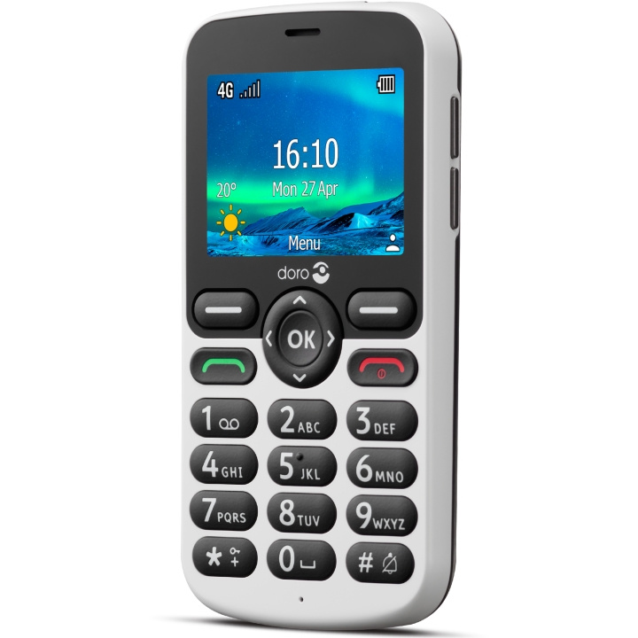 Doro 5861 4G Vit/Svart i gruppen SMARTPHONE & SURFPLATTOR / Mobiltelefoner & smartphones hos TP E-commerce Nordic AB (A18631)