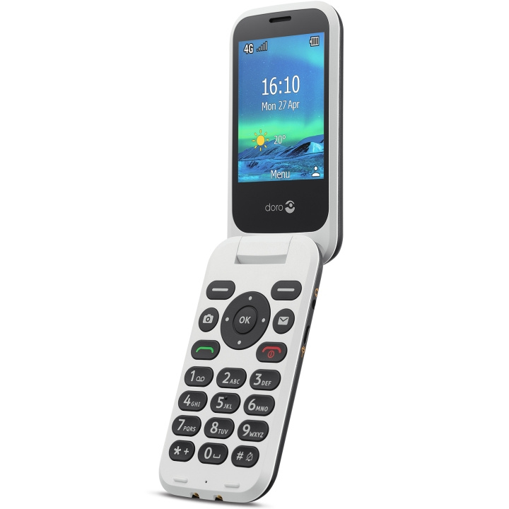 Doro 6881 4G Svart/Vit i gruppen SMARTPHONE & SURFPLATTOR / Mobiltelefoner & smartphones hos TP E-commerce Nordic AB (A18635)