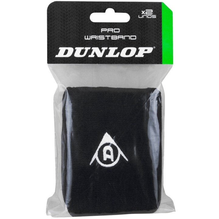 Dunlop Vristarmband PDL Pro Svart 2-Pack i gruppen SPORT, FRITID & HOBBY / Sportutrustning / Padeltillbehör hos TP E-commerce Nordic AB (A18656)