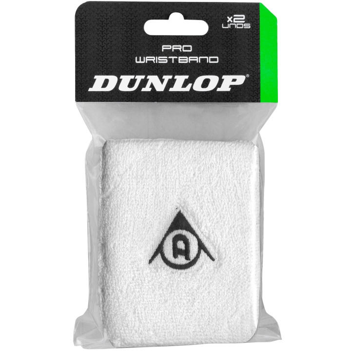 Dunlop Vristarmband PDL Pro Vit 2-Pack i gruppen SPORT, FRITID & HOBBY / Sportutrustning / Padeltillbehör hos TP E-commerce Nordic AB (A18657)