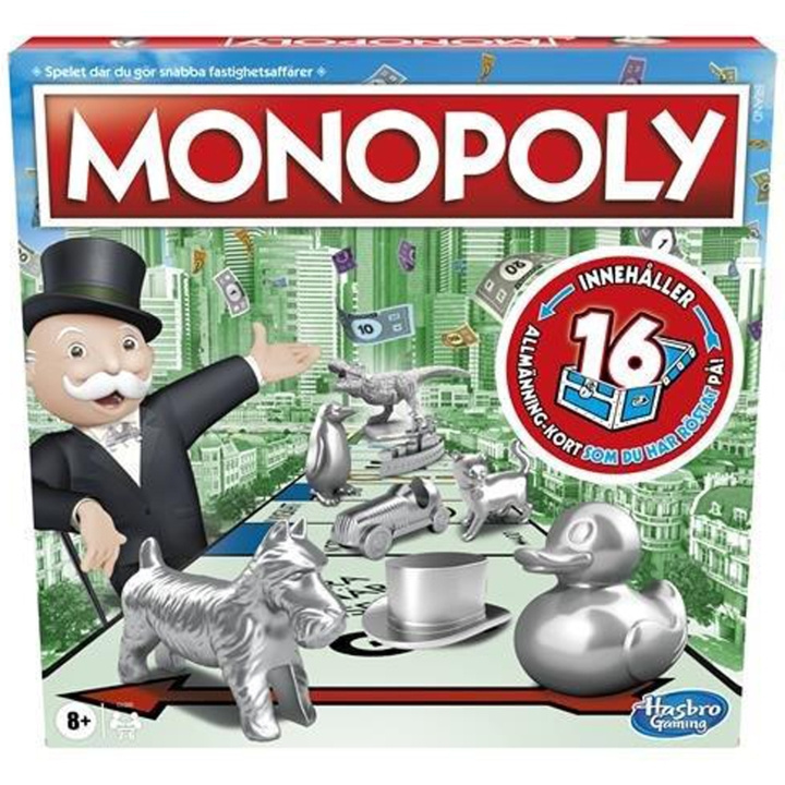 Hasbro Monopol Classic SE i gruppen LEKSAKER, BARN- & BABYPRODUKTER / Leksaker / Sällskapsspel / Familjespel hos TP E-commerce Nordic AB (A18788)