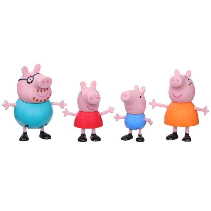Hasbro Peppa Pig Peppa\'s Family 4-Pack i gruppen LEKSAKER, BARN- & BABYPRODUKTER / Leksaker / Figurer, Miniatyrer & tillbehör hos TP E-commerce Nordic AB (A18795)