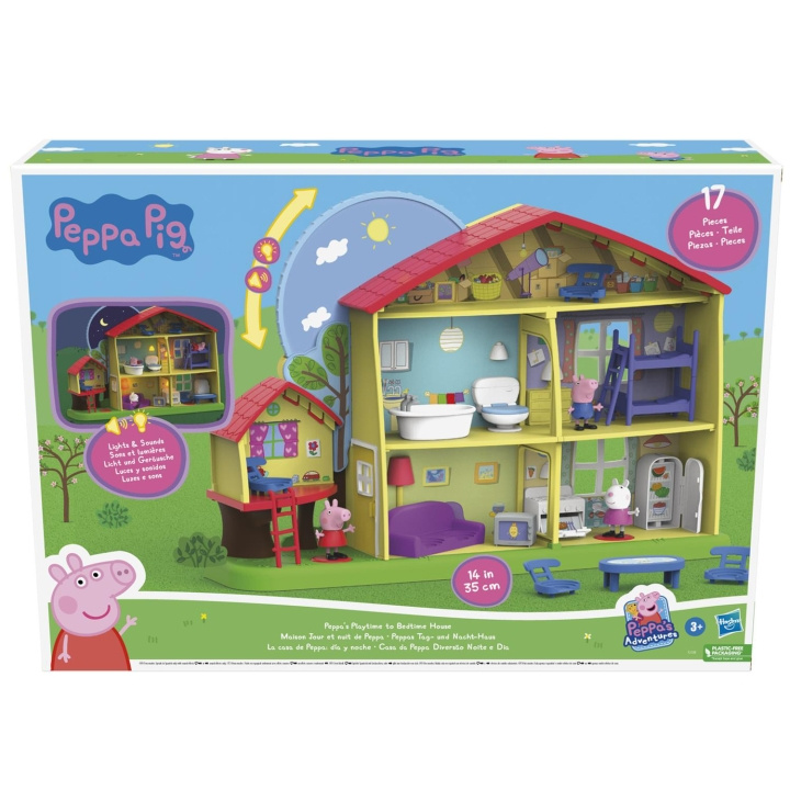 Hasbro Peppa Pig Peppa\'s Playtime to Bedtime House i gruppen LEKSAKER, BARN- & BABYPRODUKTER / Leksaker / Lekset hos TP E-commerce Nordic AB (A18796)