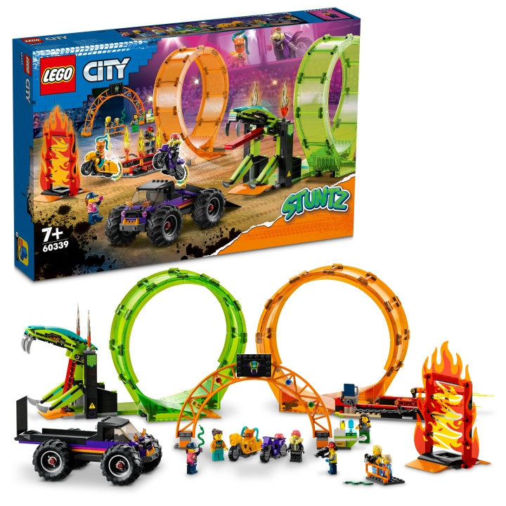 LEGO City Stuntz - Stuntarena m. Dubbelloop 60339 i gruppen LEKSAKER, BARN- & BABYPRODUKTER / Leksaker / Byggleksaker / Lego hos TP E-commerce Nordic AB (A18924)