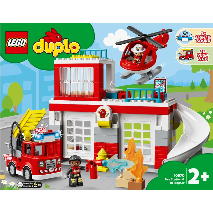 LEGO Duplo - Brandstation & Helikopter 10970 i gruppen LEKSAKER, BARN- & BABYPRODUKTER / Leksaker / Byggleksaker / Lego hos TP E-commerce Nordic AB (A18947)