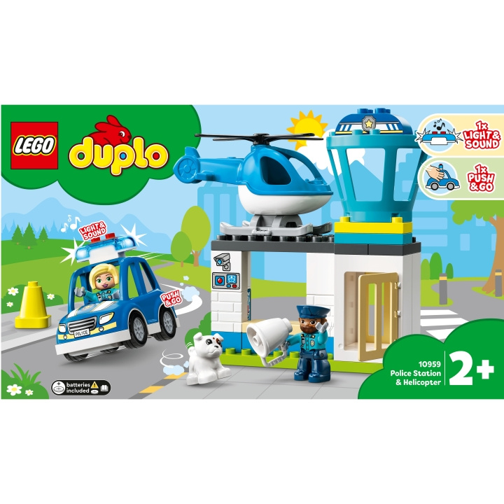LEGO Duplo - Polisstation & Helikopter 10959 i gruppen LEKSAKER, BARN- & BABYPRODUKTER / Leksaker / Byggleksaker / Lego hos TP E-commerce Nordic AB (A18951)