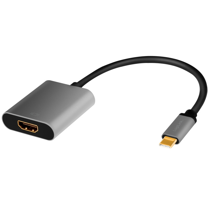 LogiLink USB-C -> HDMI-adapter 4K/60Hz Aluminium 15cm i gruppen HEMELEKTRONIK / Kablar & Adaptrar / HDMI / Adaptrar hos TP E-commerce Nordic AB (A19065)