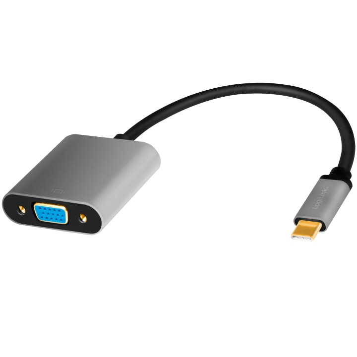 LogiLink USB-C -> VGA-adapter VGA,1080p Aluminium 15cm i gruppen DATORER & KRINGUTRUSTNING / Datorkablar / DVI / Adaptrar hos TP E-commerce Nordic AB (A19066)