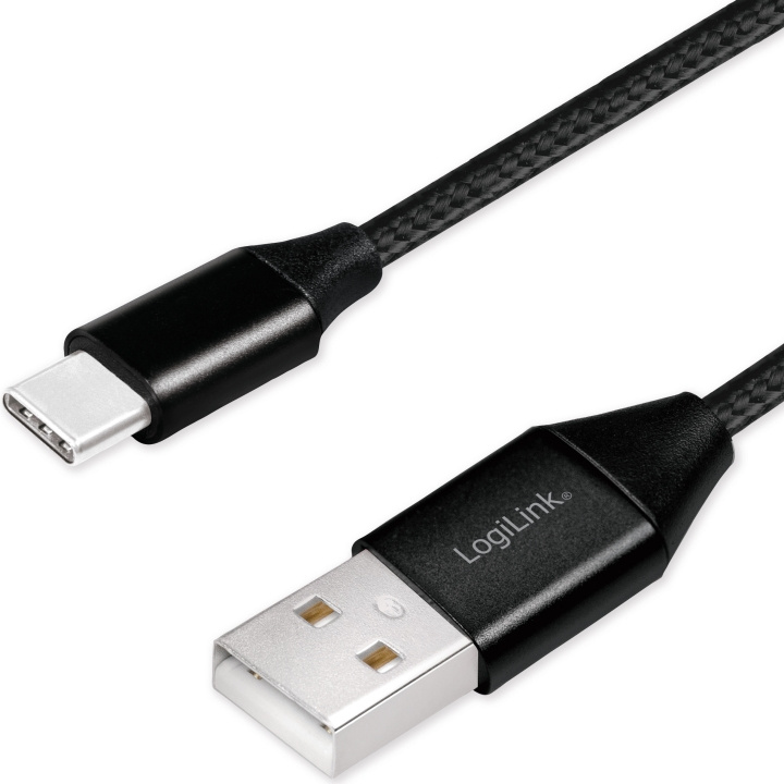 LogiLink USB-USB-C Ladd/synk-kabel USB 2.0 15W 0,3m Textil i gruppen SMARTPHONE & SURFPLATTOR / Laddare & Kablar / Kablar / Kablar Typ C hos TP E-commerce Nordic AB (A19073)