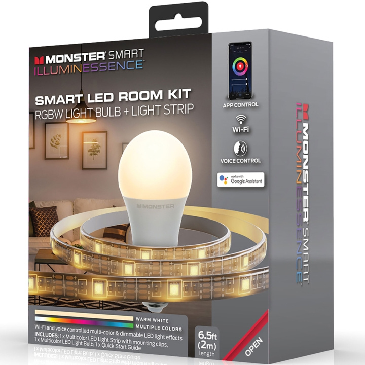 Monster Illuminessence Room-kit E27 RGBW + Lightstrip i gruppen HEMELEKTRONIK / Belysning / LED-lampor hos TP E-commerce Nordic AB (A19111)